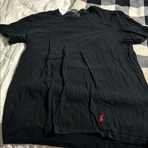 Polo by Ralph Lauren Black Tee with Red Logo